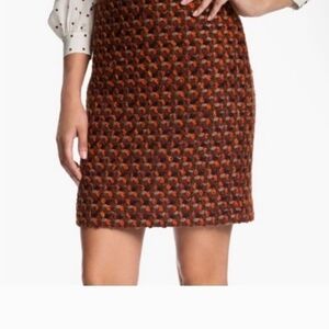 Kate Spade Brown and Orange Mini Skirt